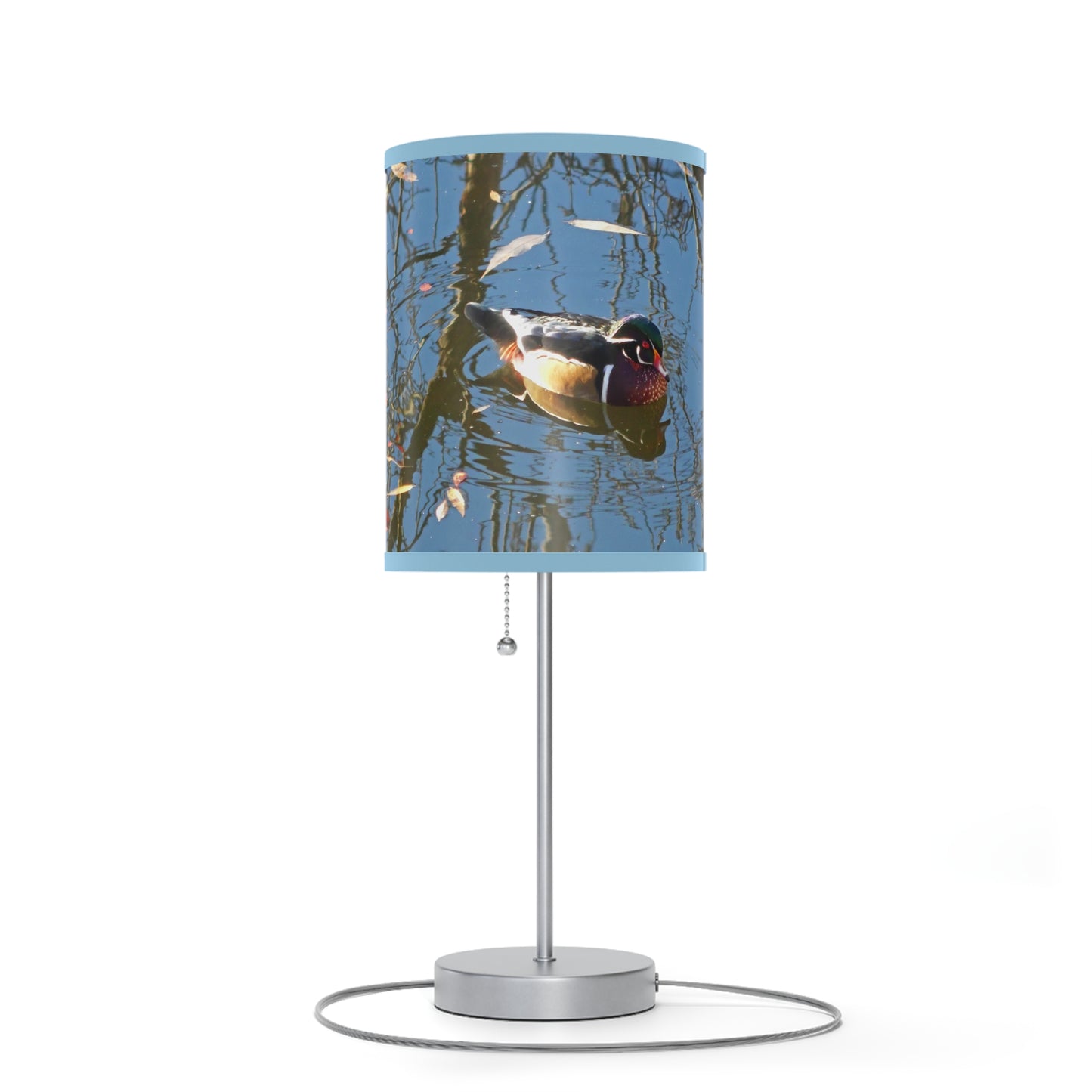 Reflections Wood Duck Lamp on a Stand