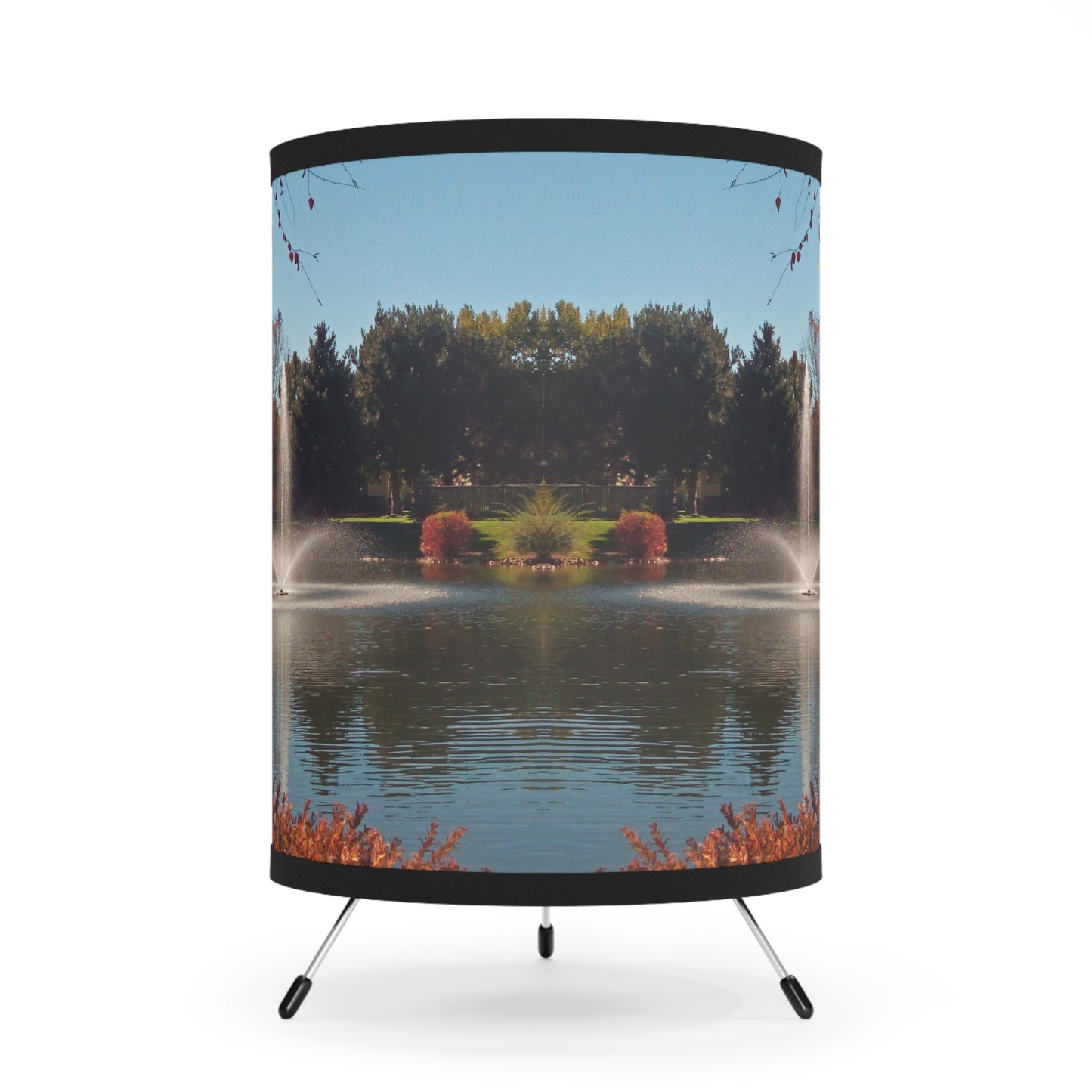 Autumn Fountain Tripod Lamp