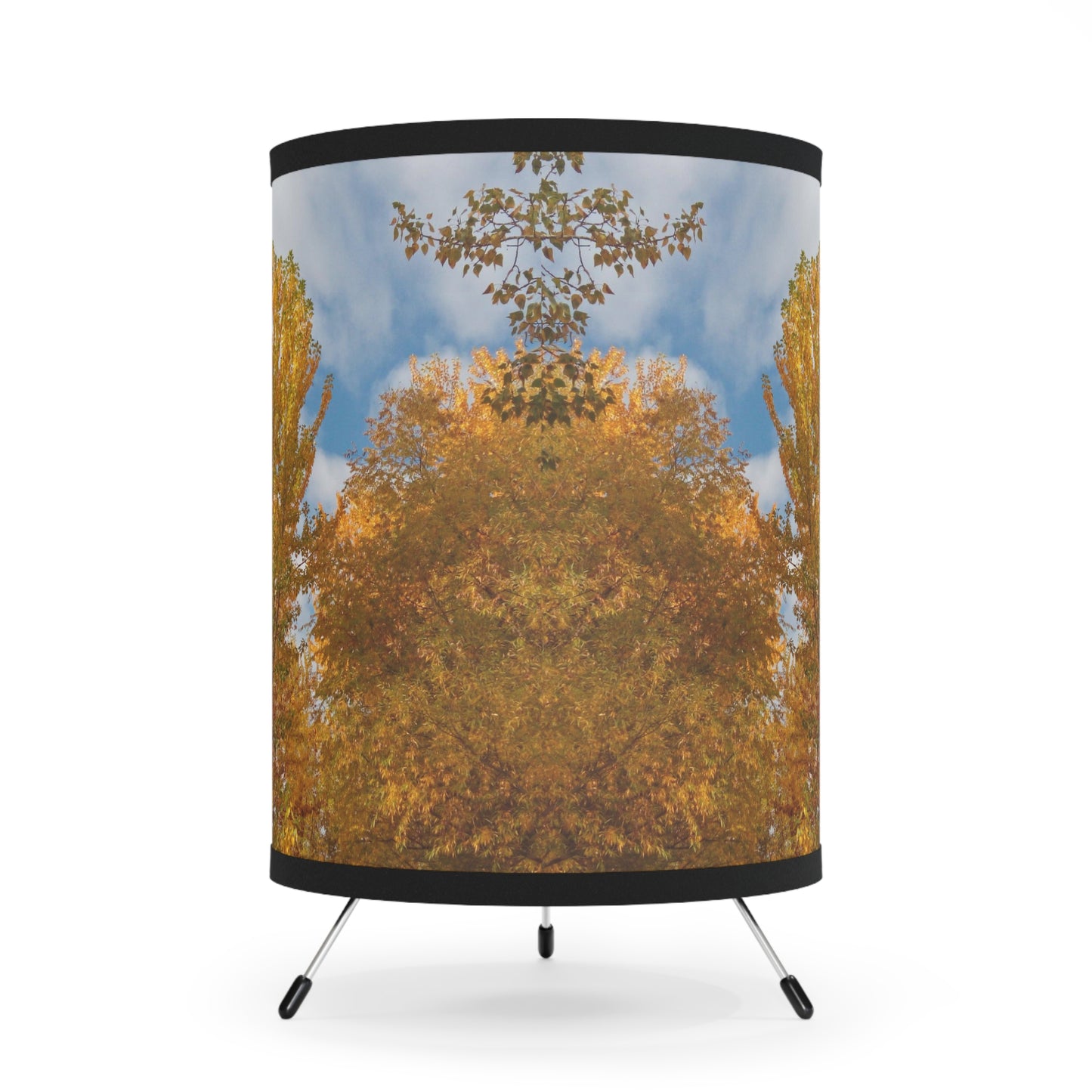 Autumn Gold Tripod Lamp