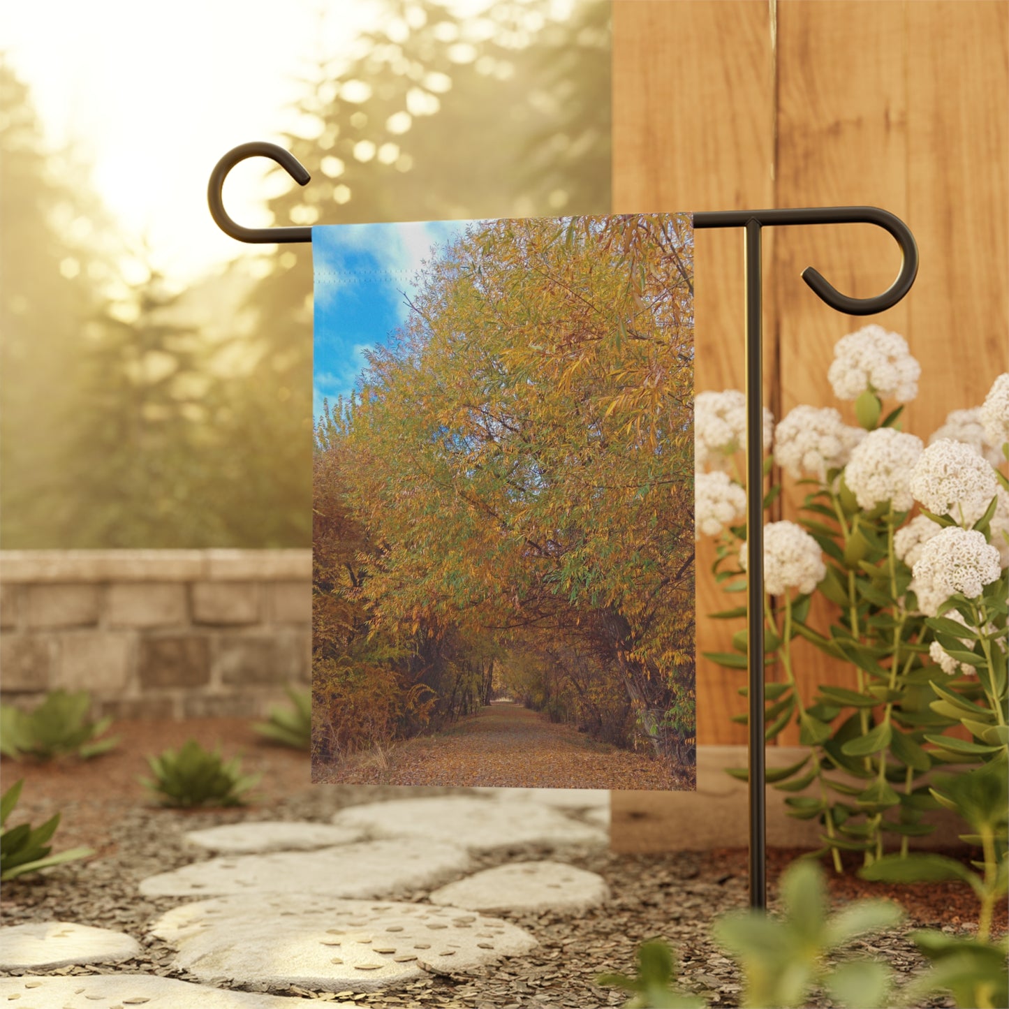 Autumn Path Garden & House Banner