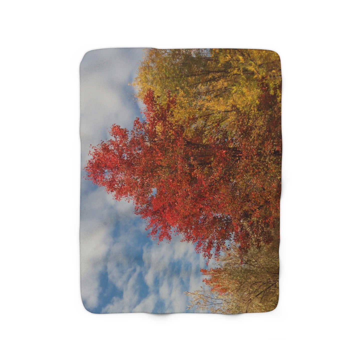 Autumn Sky Sherpa Fleece Blanket