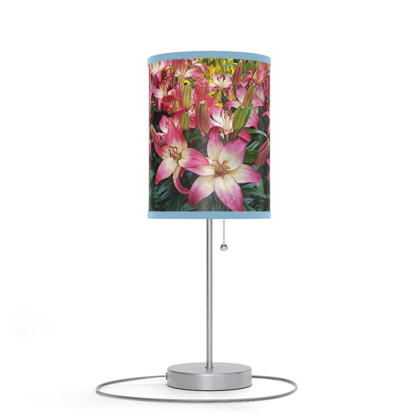 Lovely Lilies Lamp on a Stand