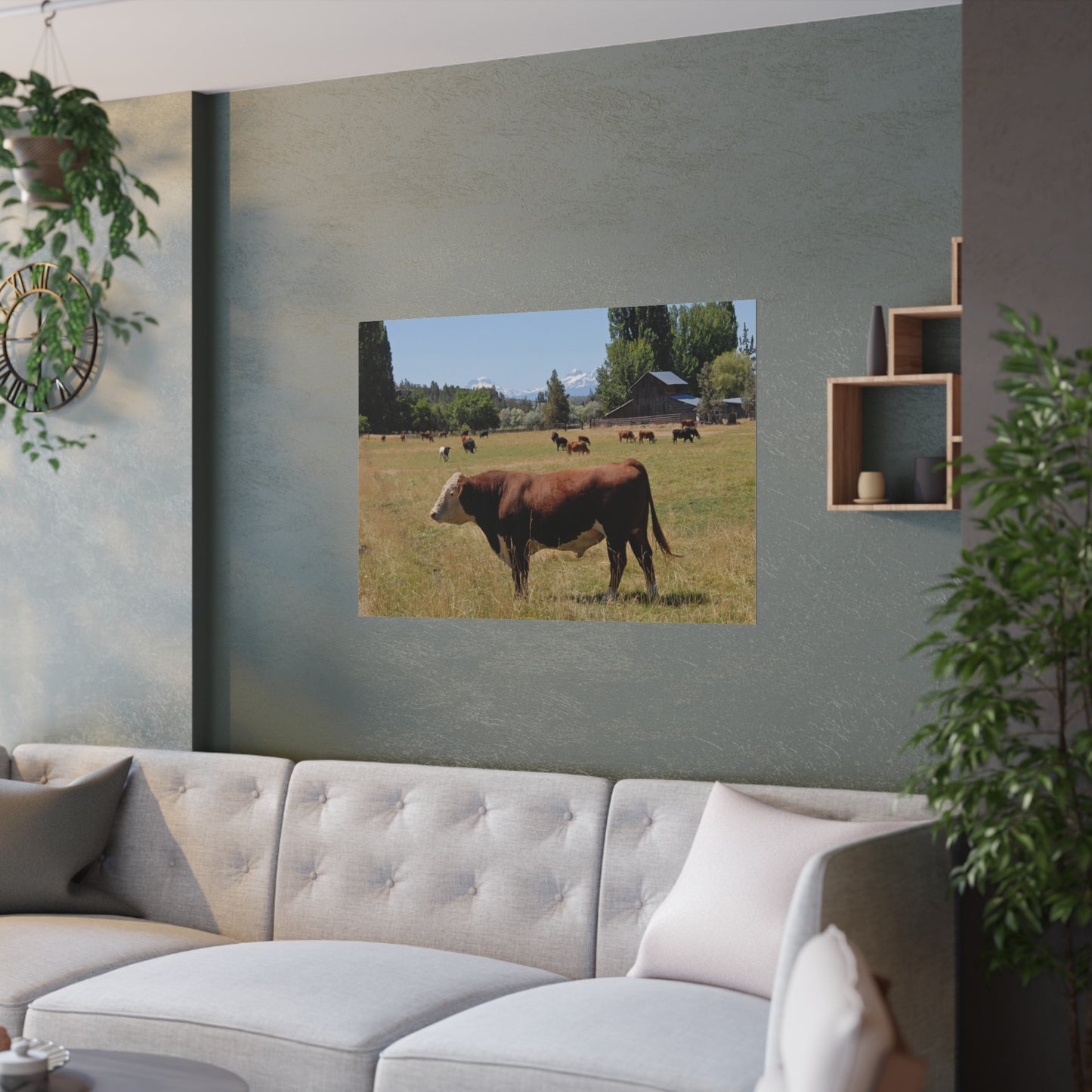 King Of The Pasture Satin Posters