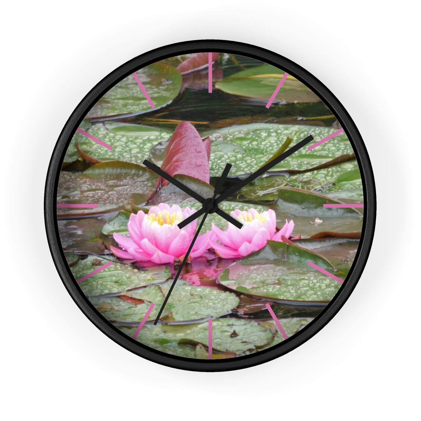 Water Lilies Wall Clock