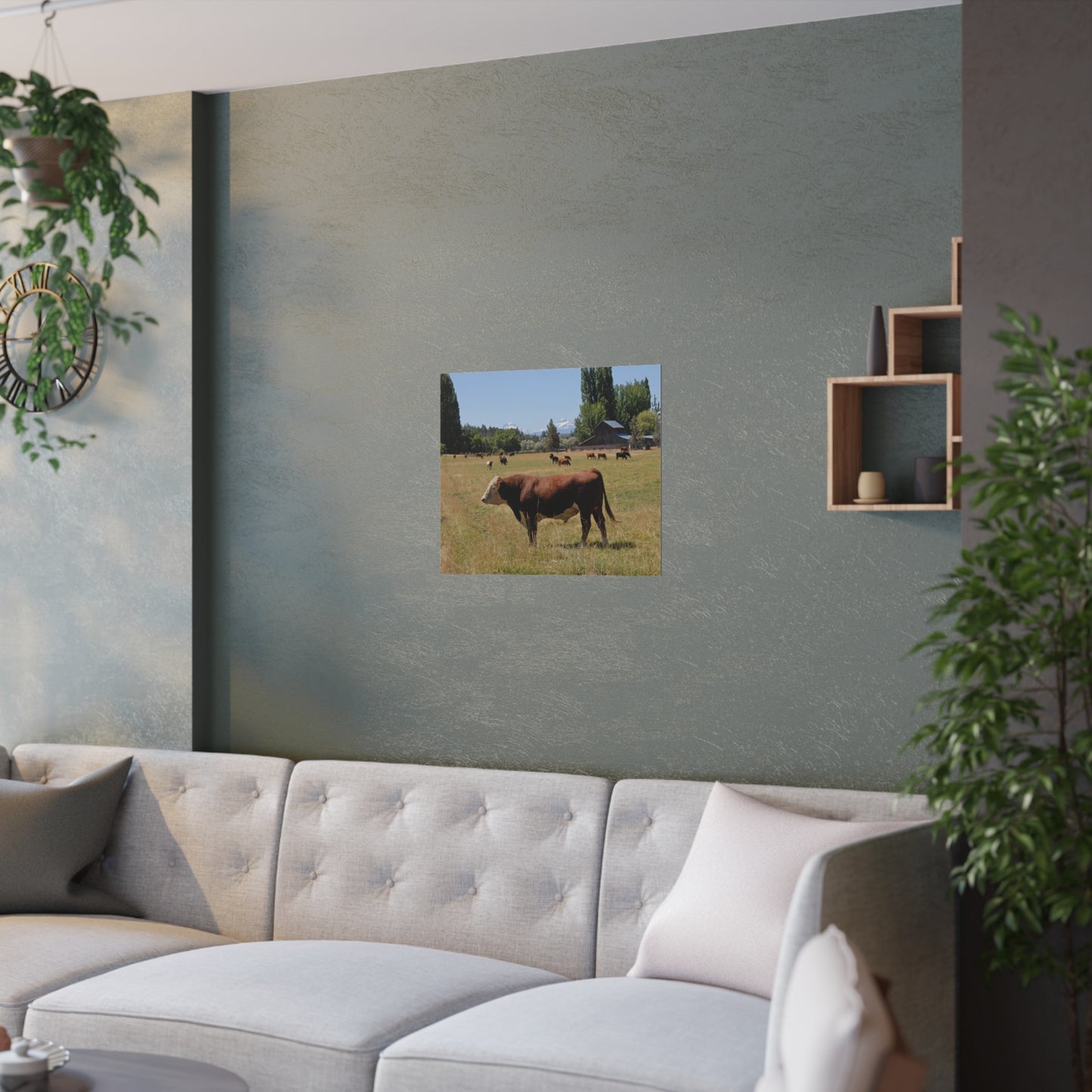 King Of The Pasture Satin Posters