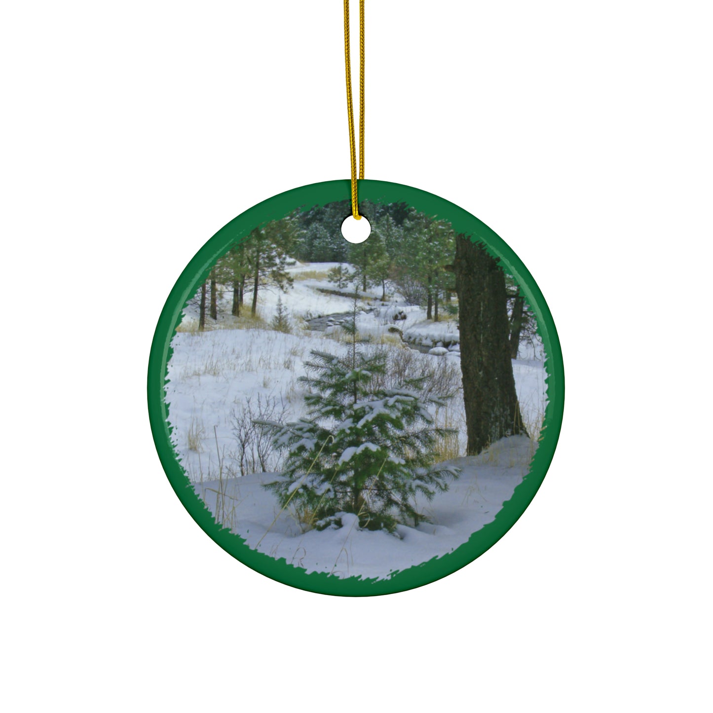 Christmas Tree Creek Ceramic Ornaments