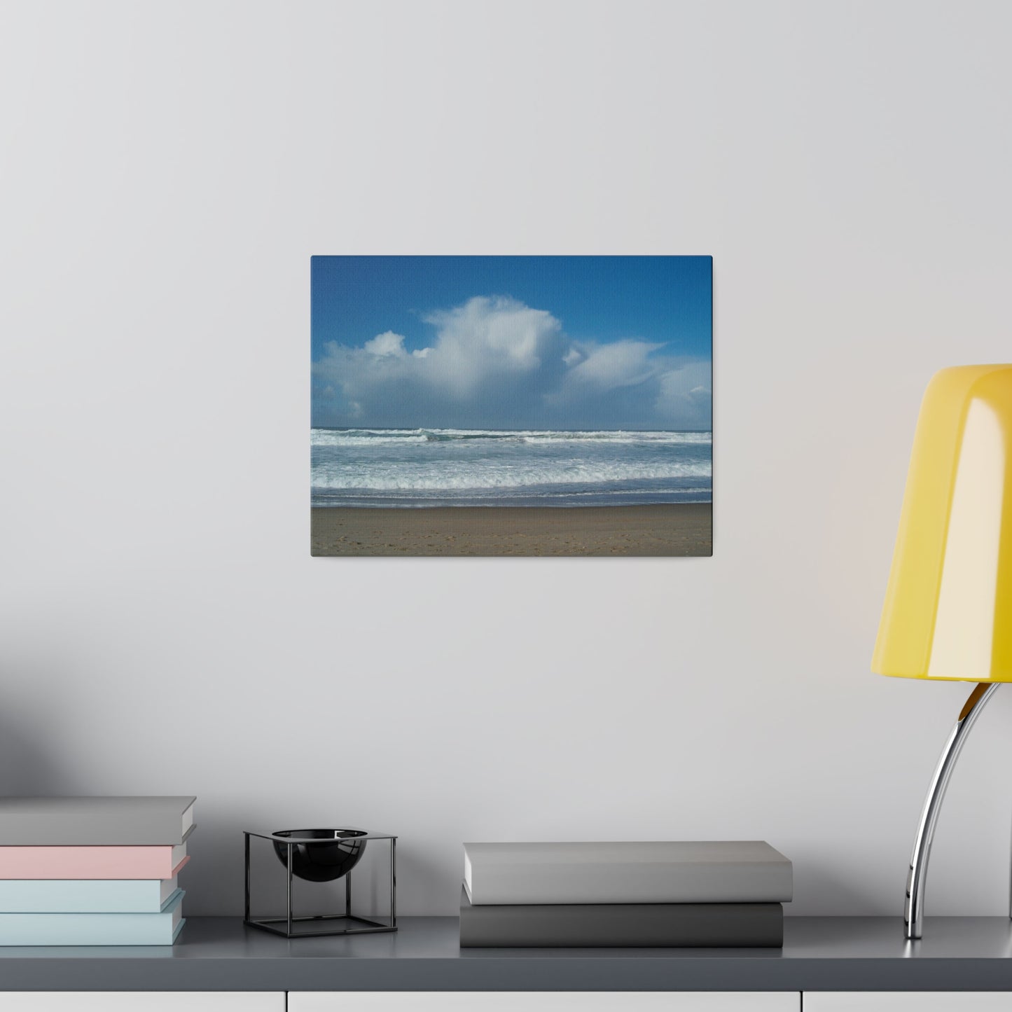 Blue Sky Beach Matte Canvas