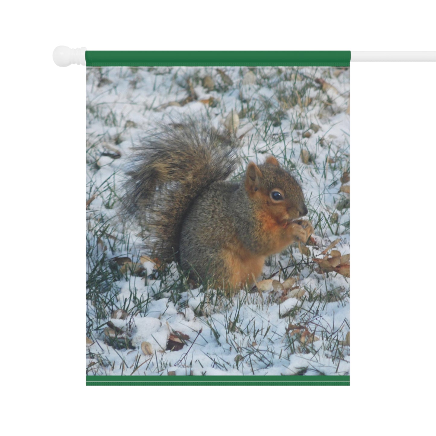 Winter Squirrel Garden & House Banner