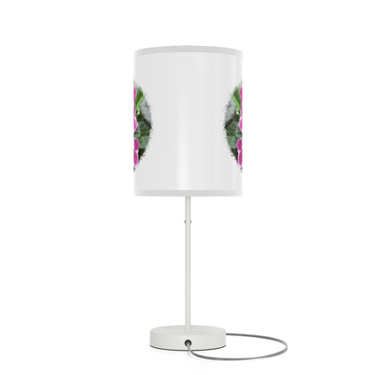 African Violets Lamp on a Stand