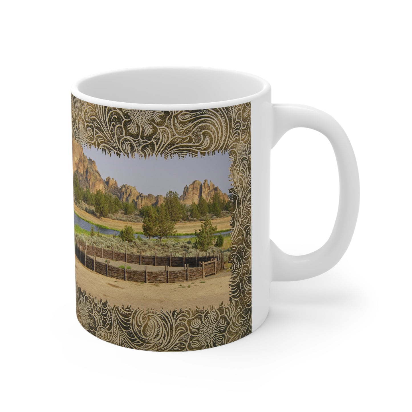 Scenic Round Pen Ceramic Mug 11oz