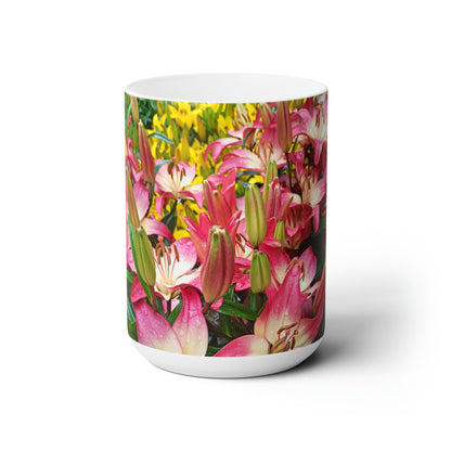 Lovely Lilies Ceramic Mug 15oz