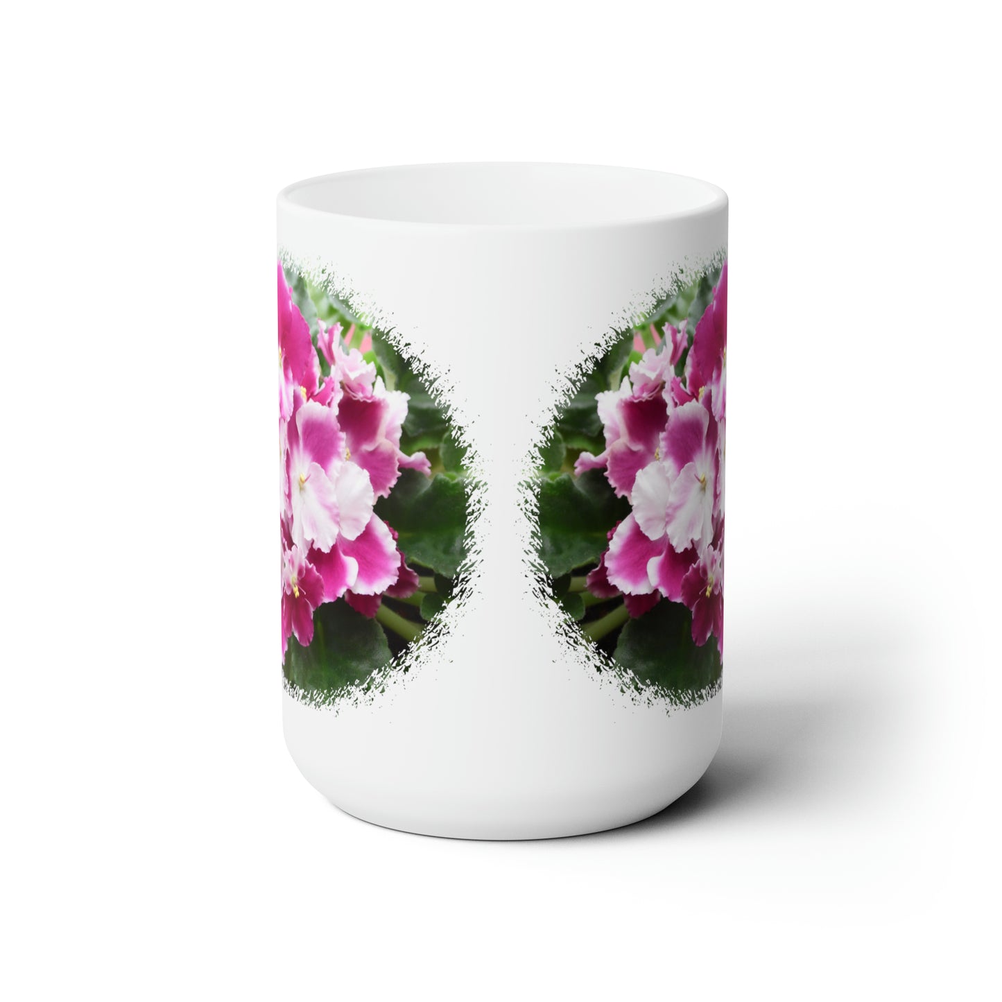 African Violets Ceramic Mug 15oz