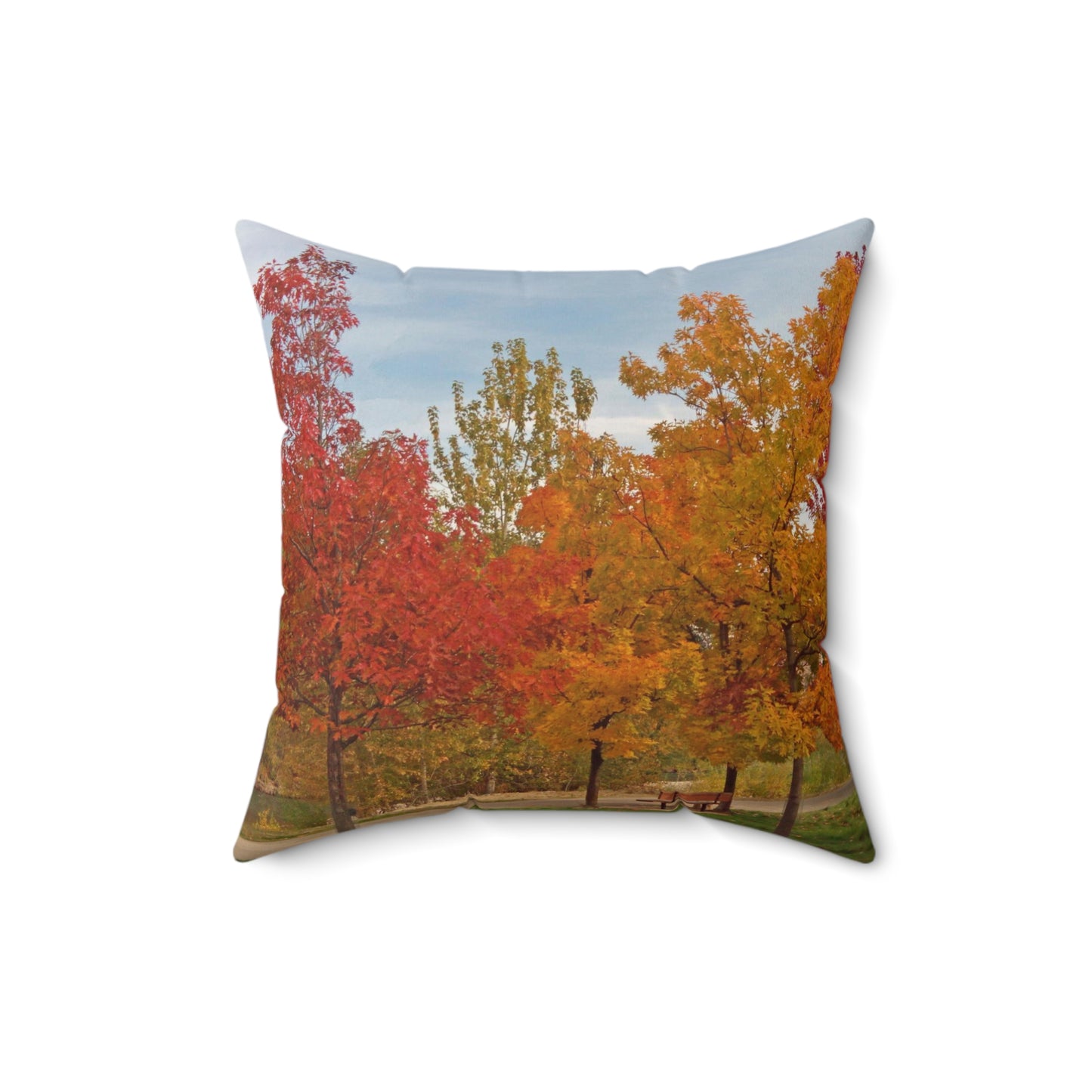 Autumn Serenity Spun Polyester Square Pillow