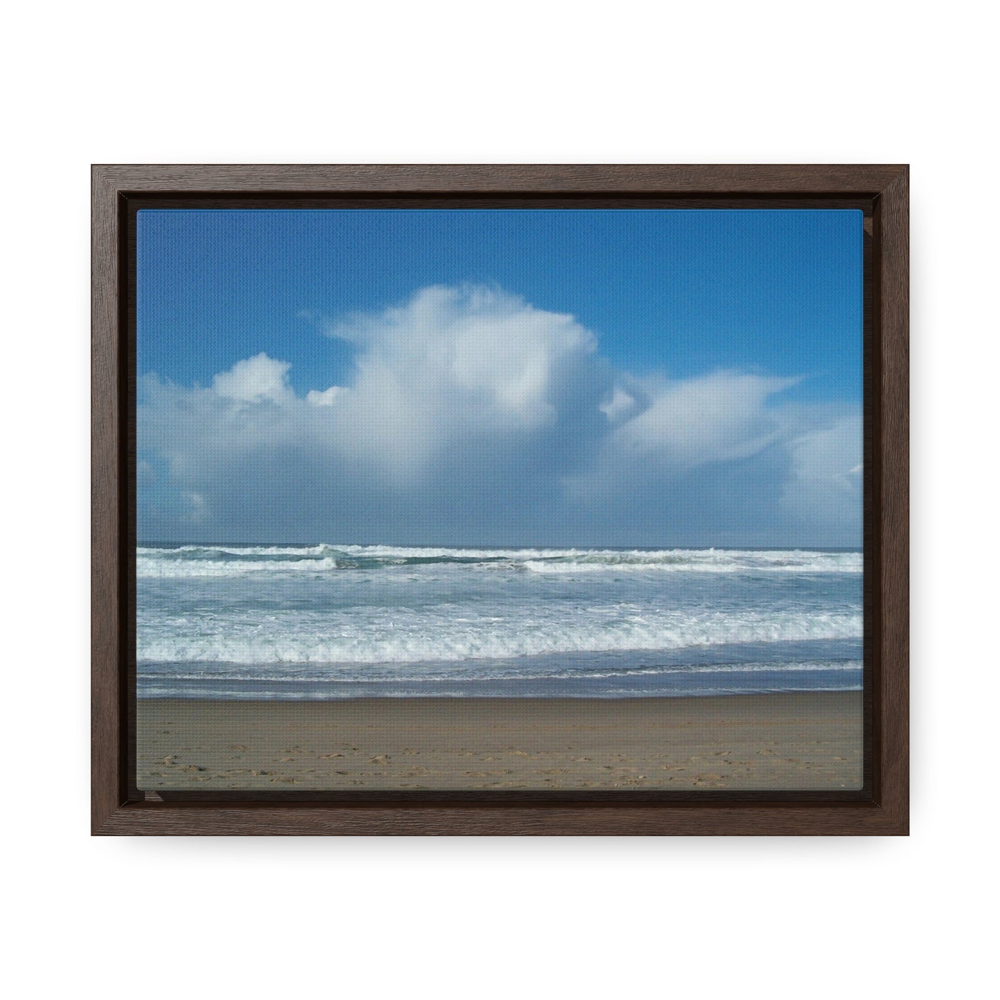 Blue Sky Beach Gallery Canvas Wraps Framed