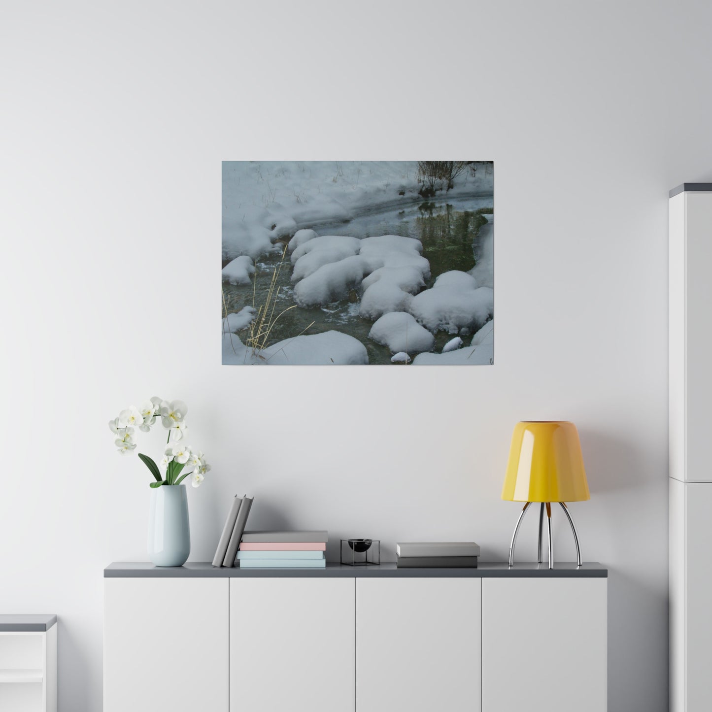 Snowy Islands Matte Canvas