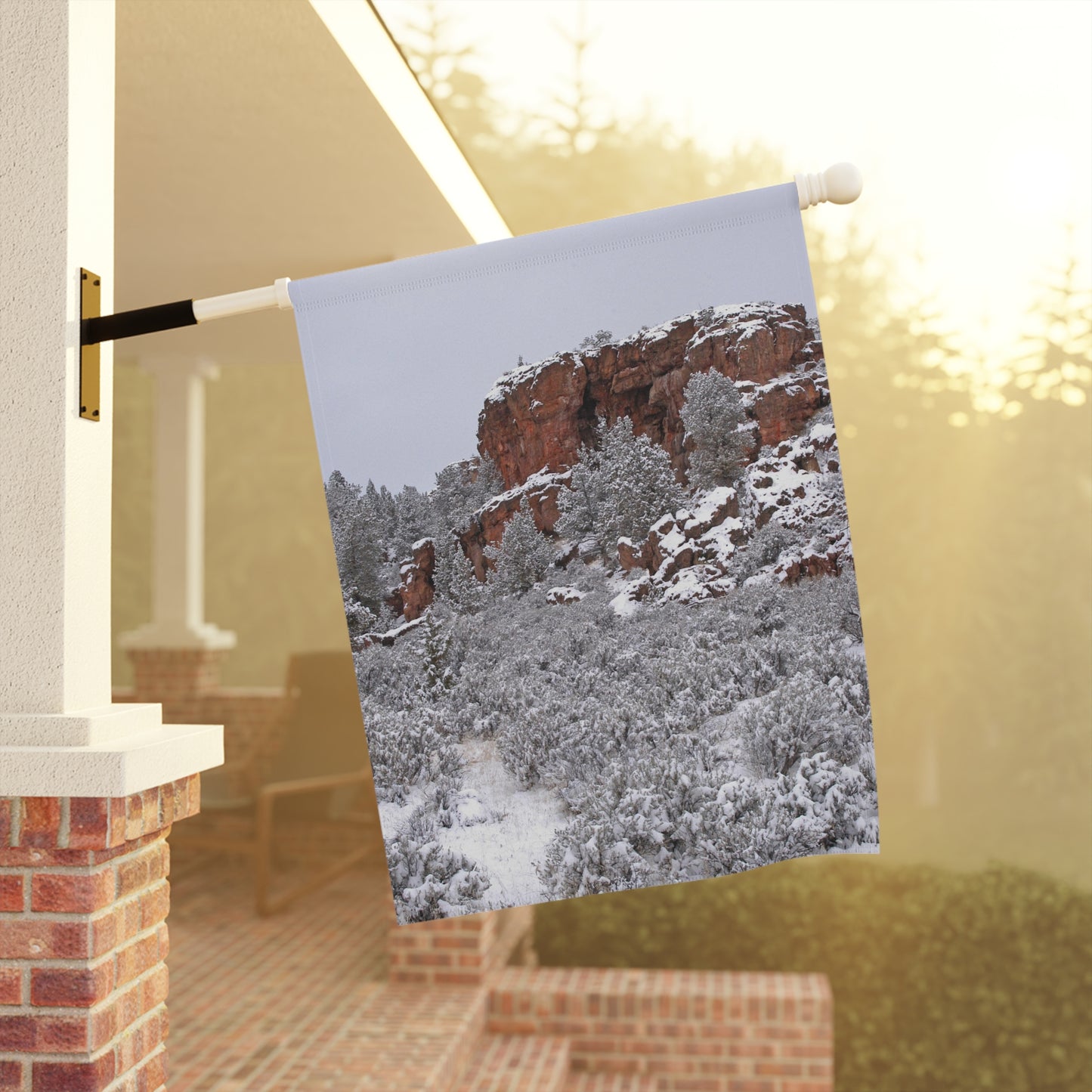 Winter Cliff Garden & House Banner