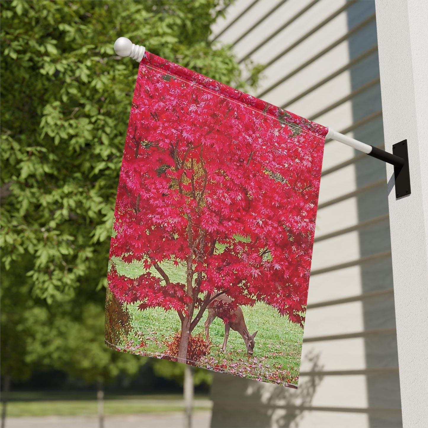 Autumn Deer Garden & House Banner