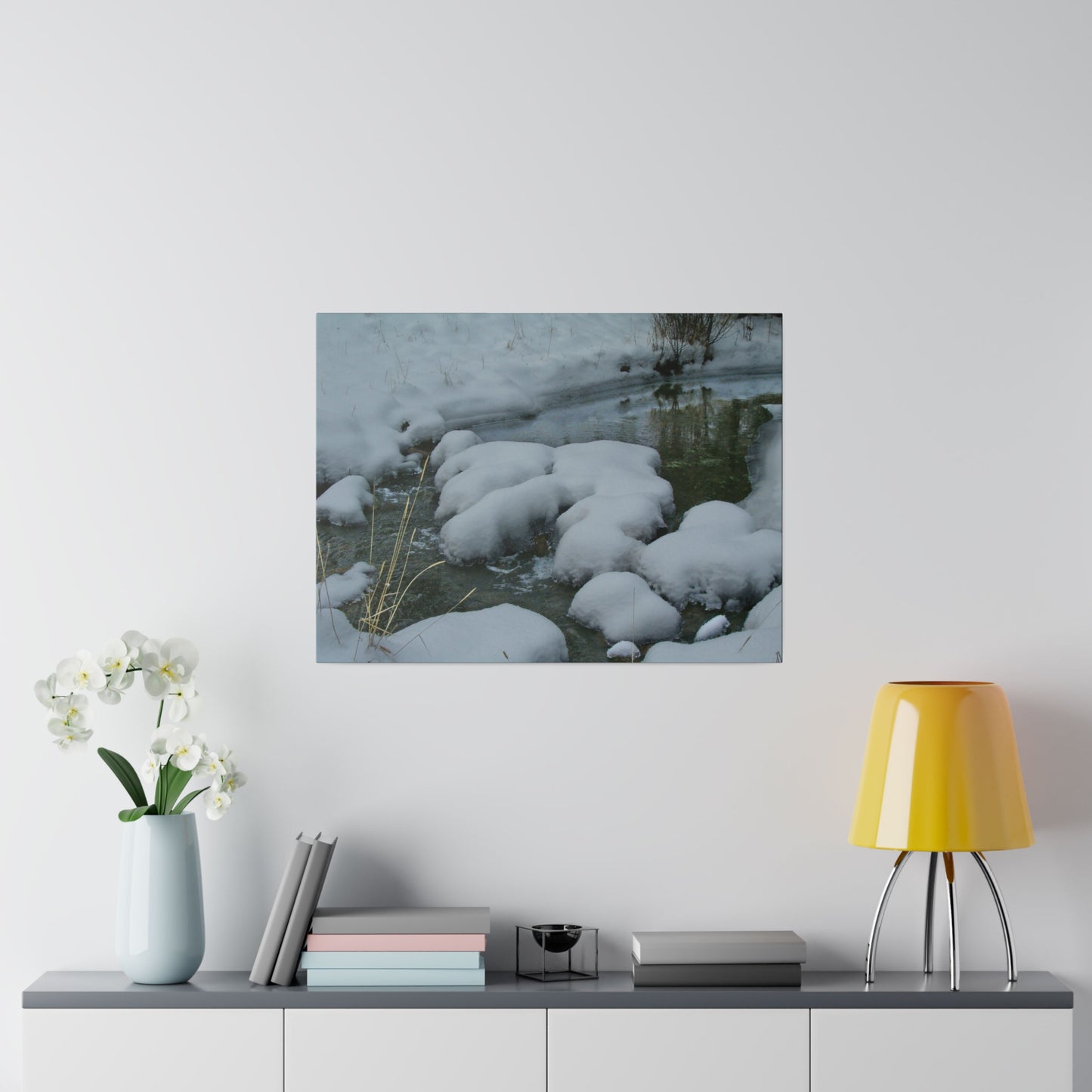 Snowy Islands Matte Canvas