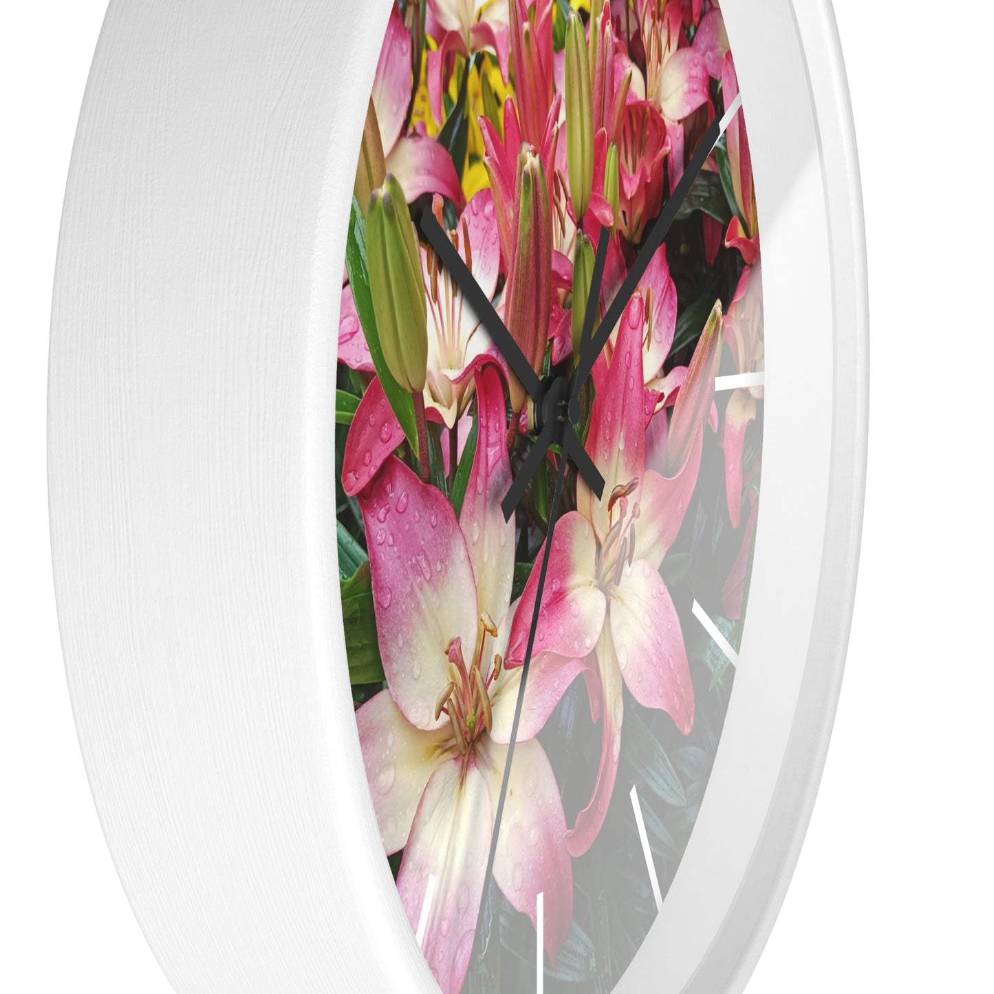 Lovely Lilies Wall Clock