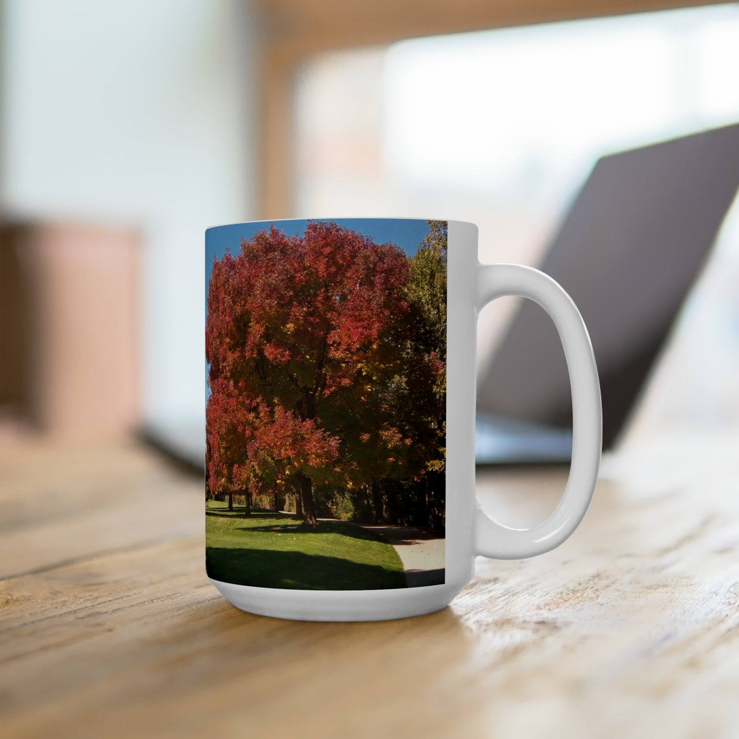 Autumn Tree Early Fall Ceramic Mug 15oz