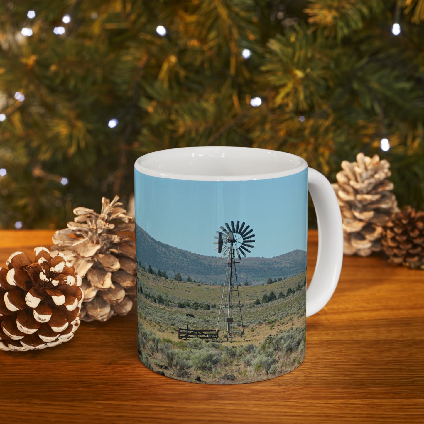 High Desert Windmill Ceramic Mug 11oz