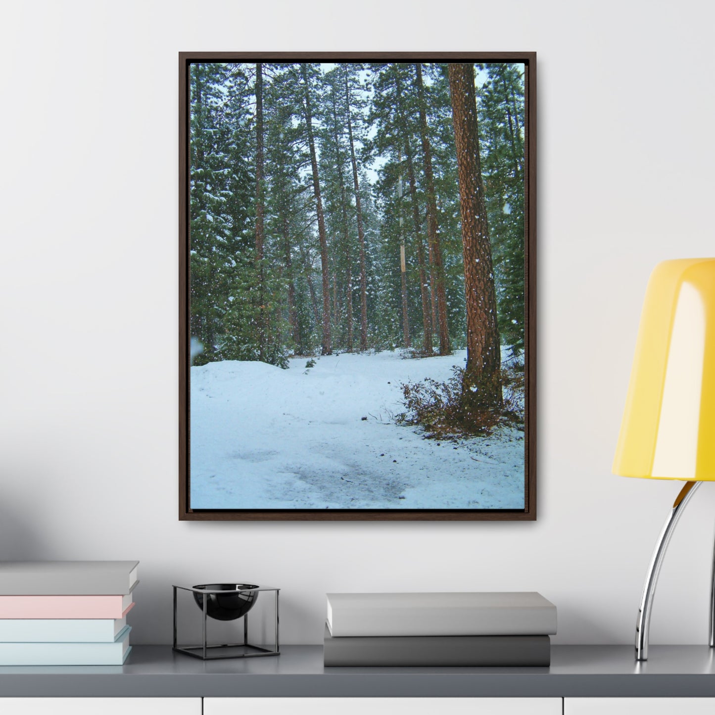 Snowfall Gallery Canvas Wraps Framed