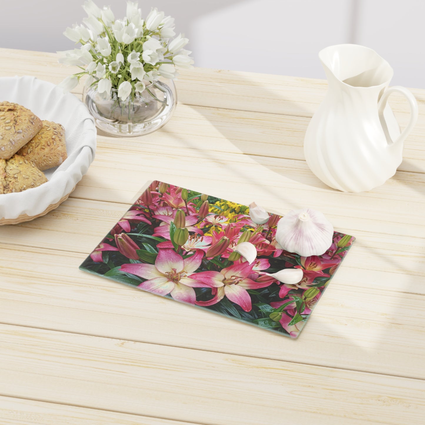 Lovely Lilies Cutting Board Dishwasher Safe