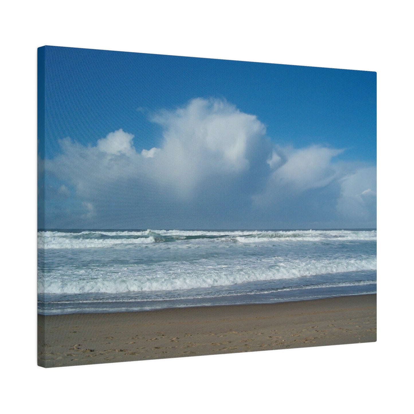 Blue Sky Beach Matte Canvas