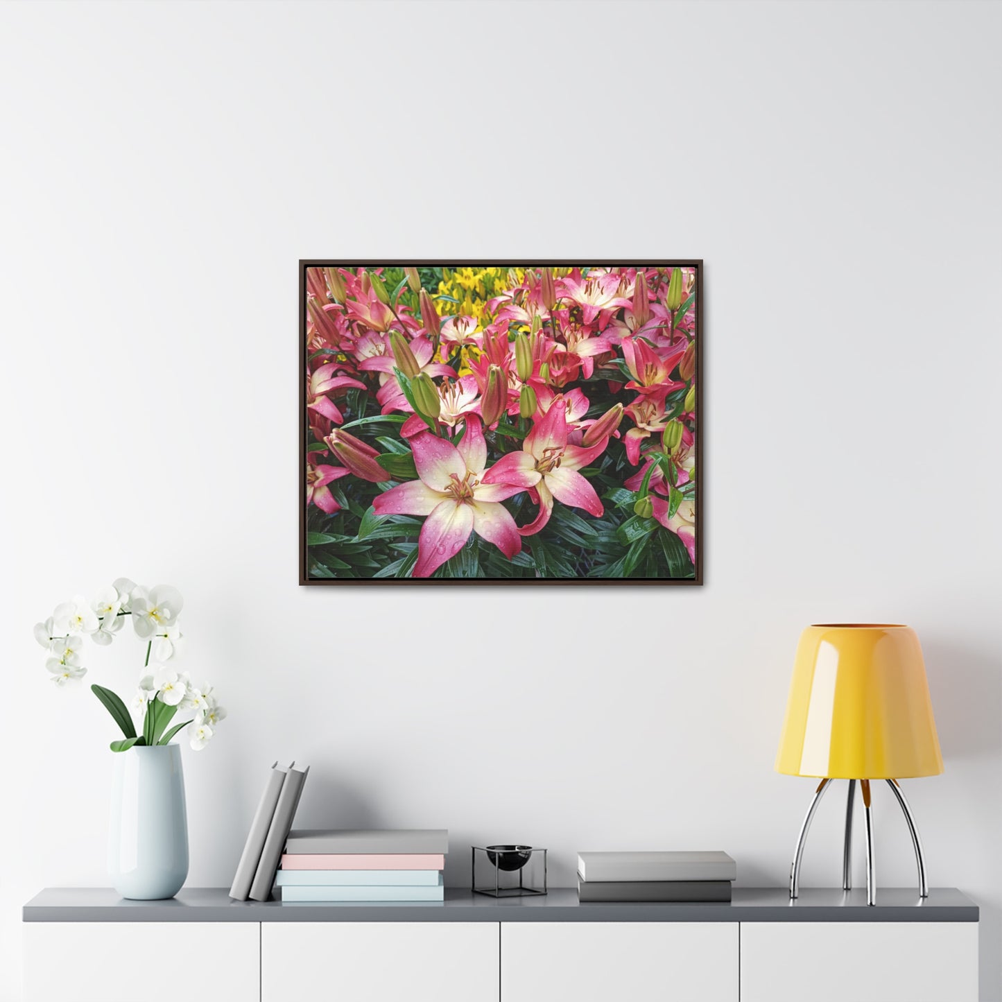 Lovely Lilies Gallery Canvas Wraps Framed