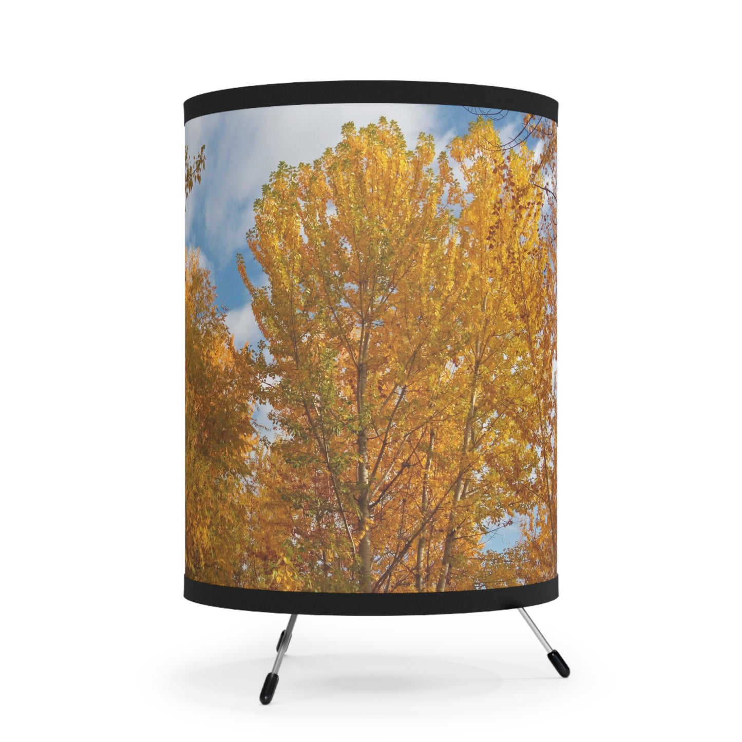 Autumn Gold Tripod Lamp
