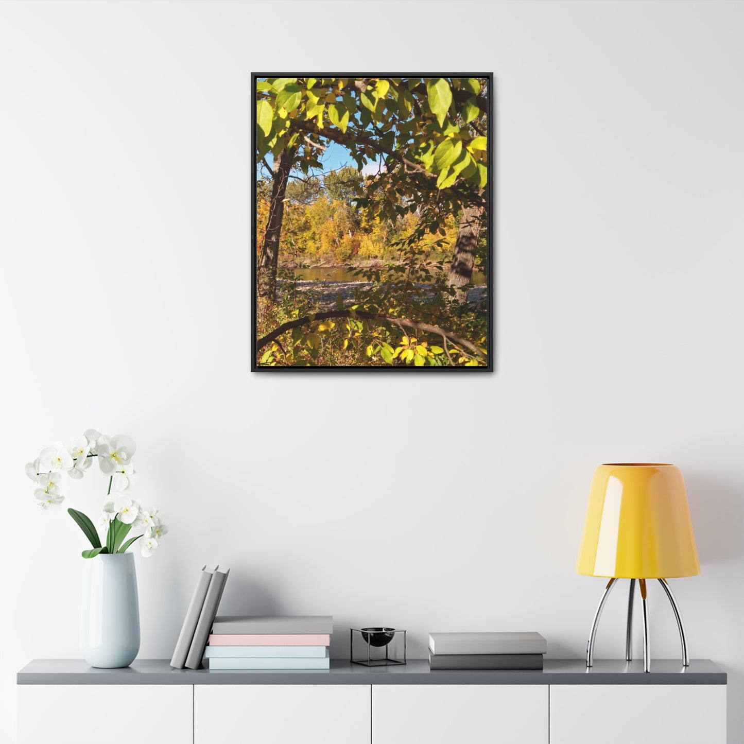 Autumn Window Gallery Canvas Wraps Framed