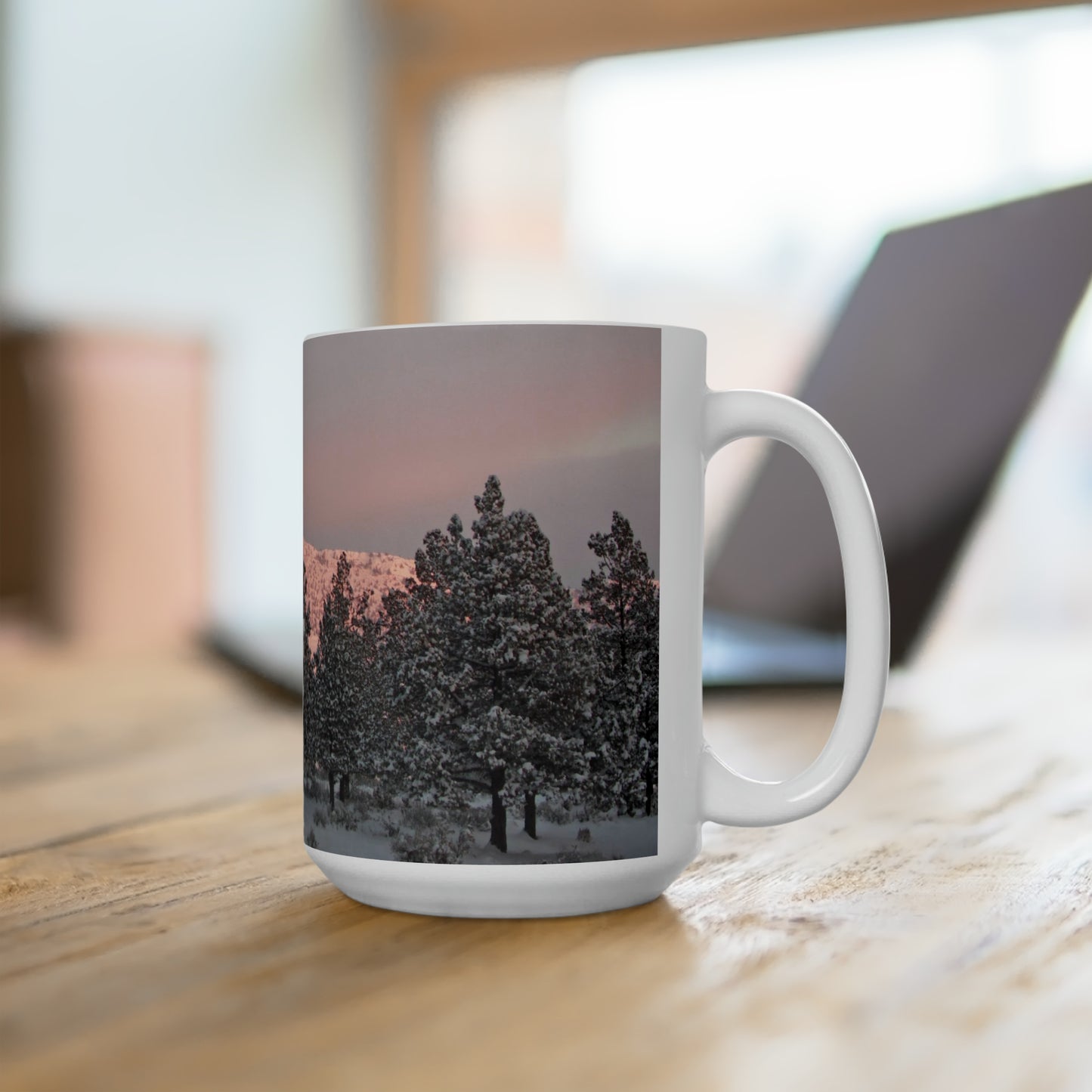 Winter Sunset Ceramic Mug 15oz