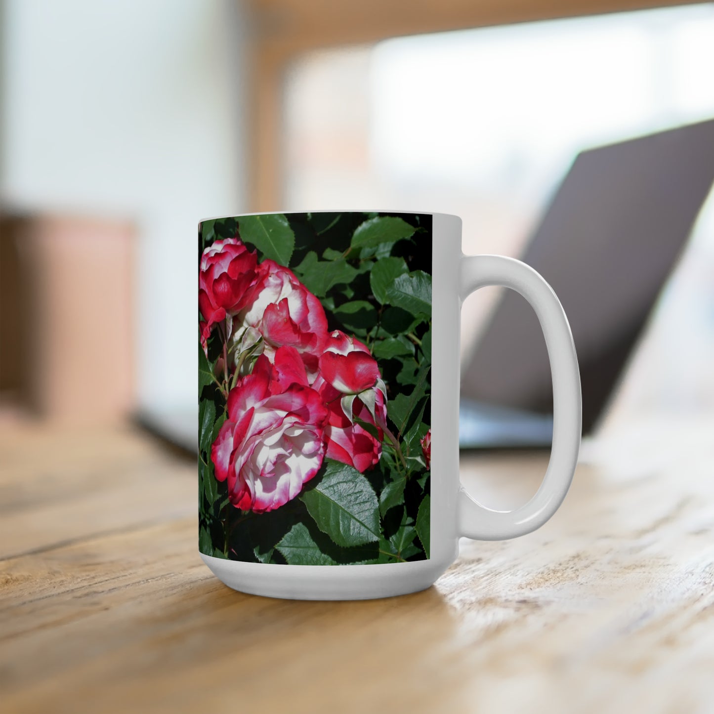 Romantic Roses Ceramic Mug 15oz