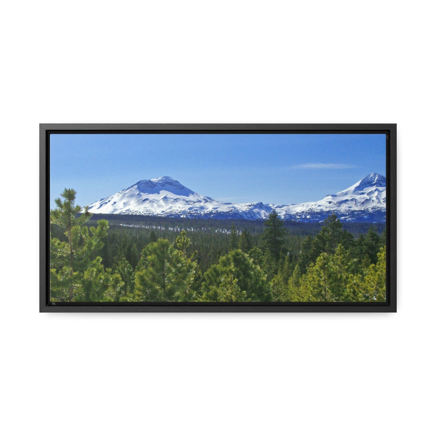 Winter South Sister Gallery Canvas Wraps Framed