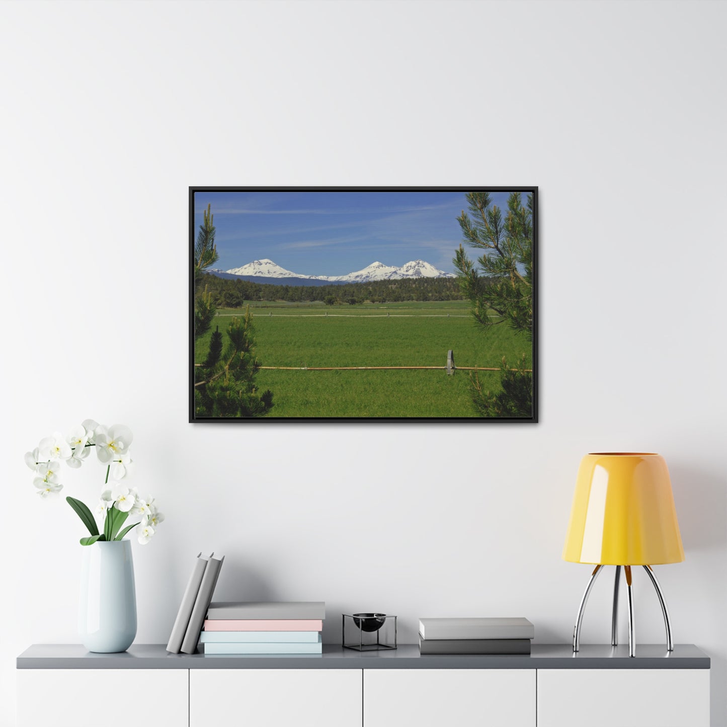 Mountain Pasture Gallery Canvas Wrap Framed