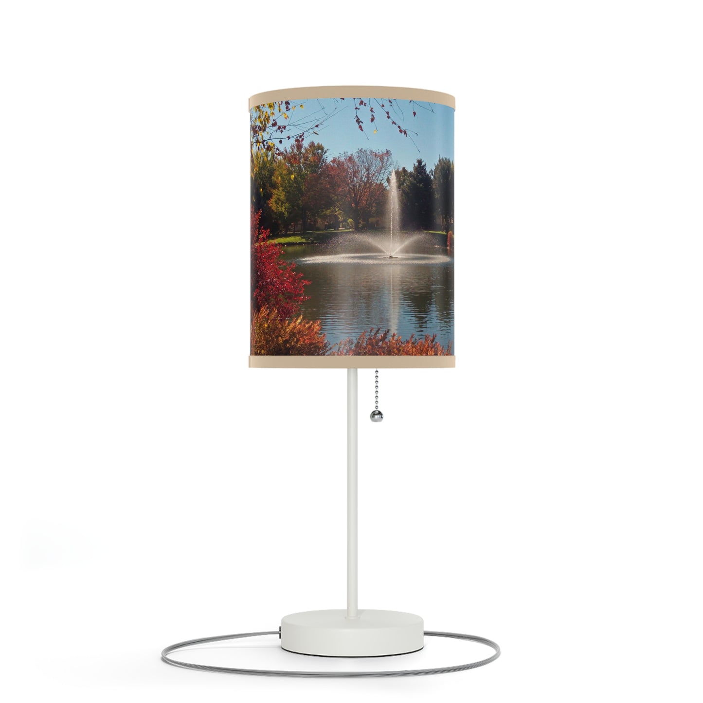 Autumn Fountain Lamp on a Stand