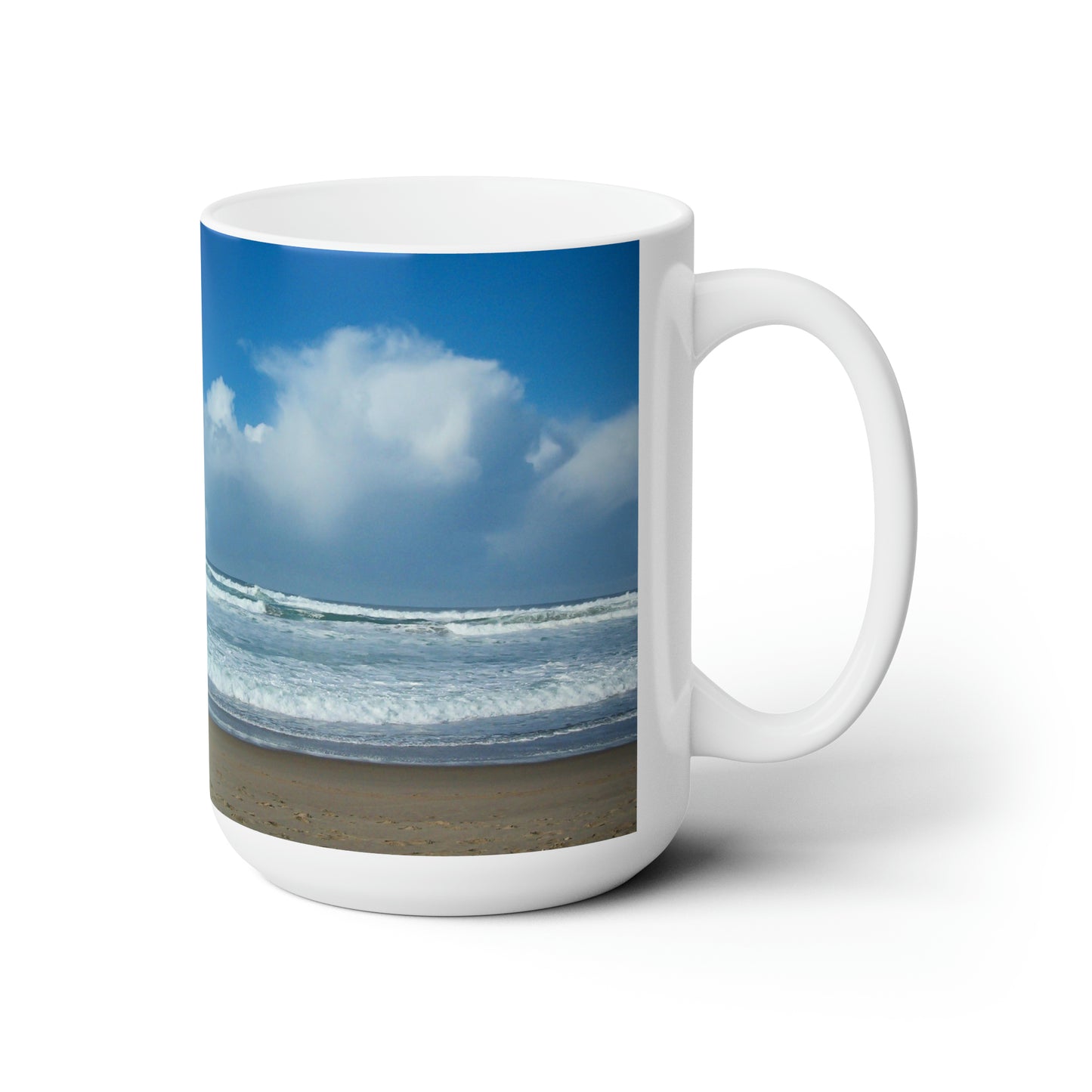 Blue Sky Beach Ceramic Mug 15oz