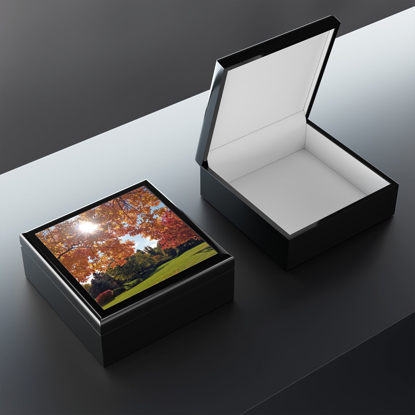 Autumn Light Jewelry Box ~ 7.24"