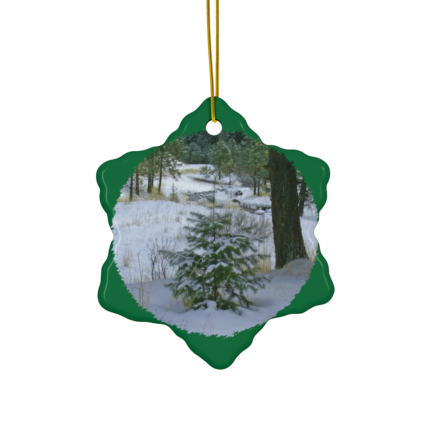 Christmas Tree Creek Ceramic Ornaments