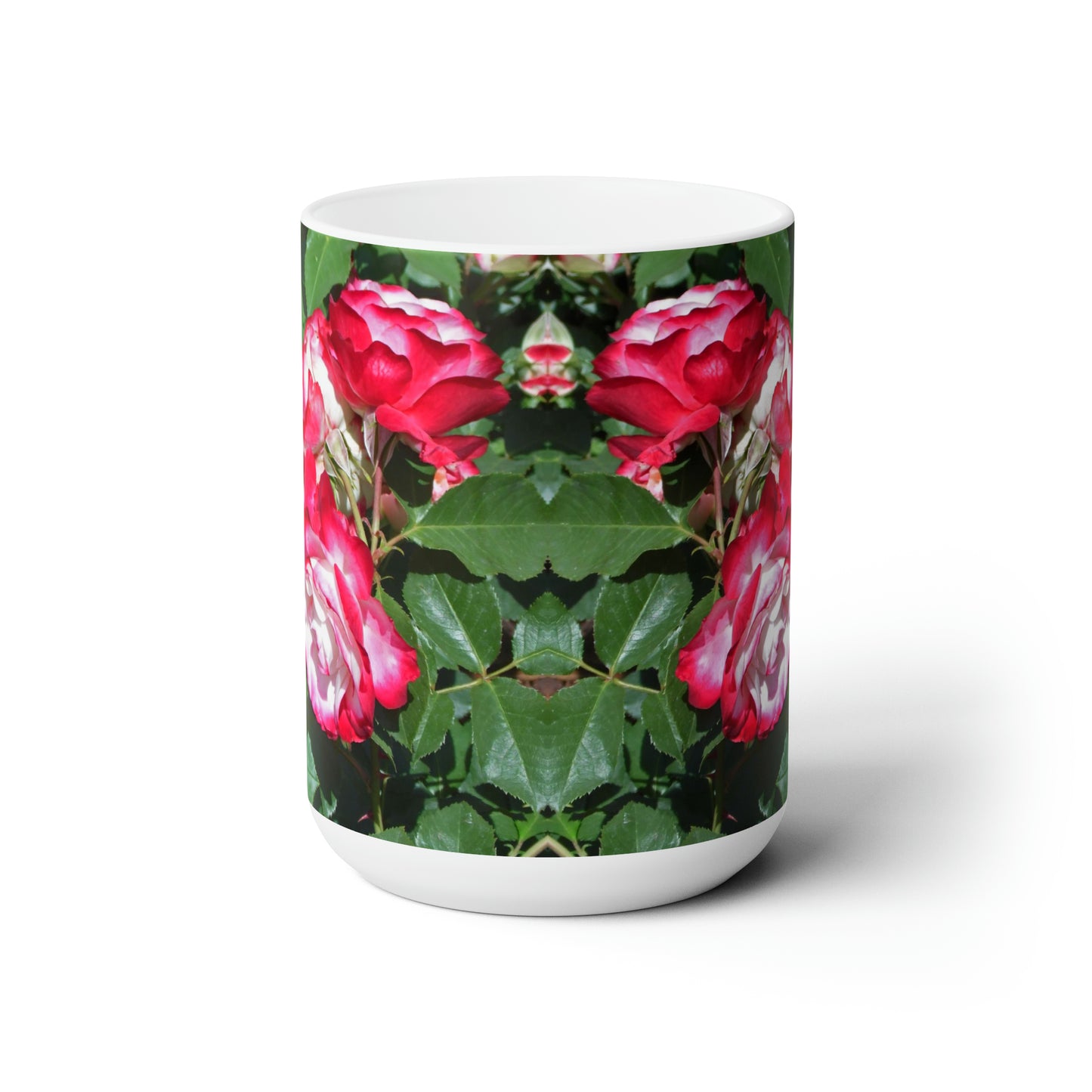 Romantic Roses Ceramic Mug 15oz