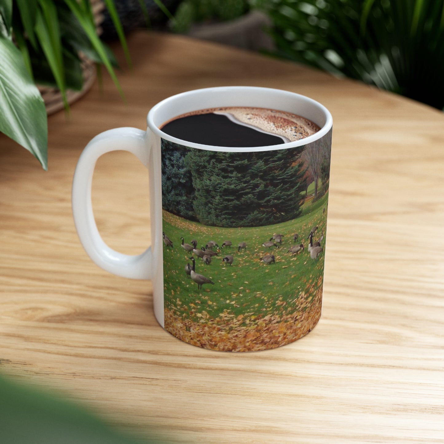 Autumn Geese Ceramic Mug 11oz