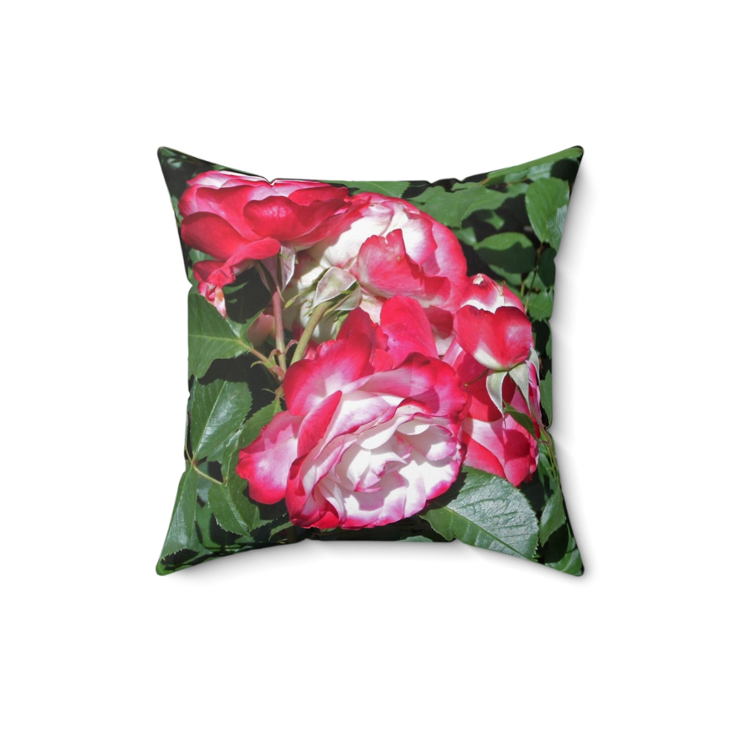 Romantic Roses Spun Polyester Square Pillow