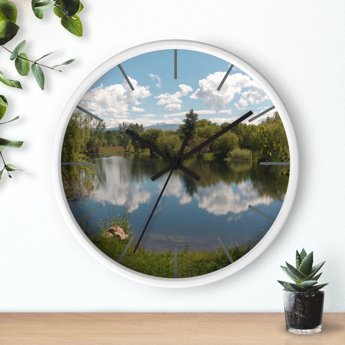 Peaceful Pond Wall Clock