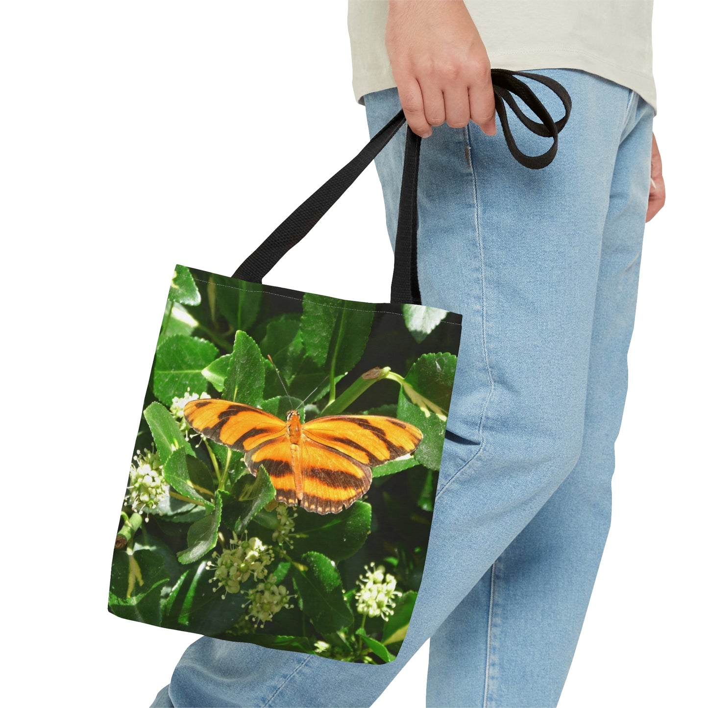 Golden Butterfly Tote Bag