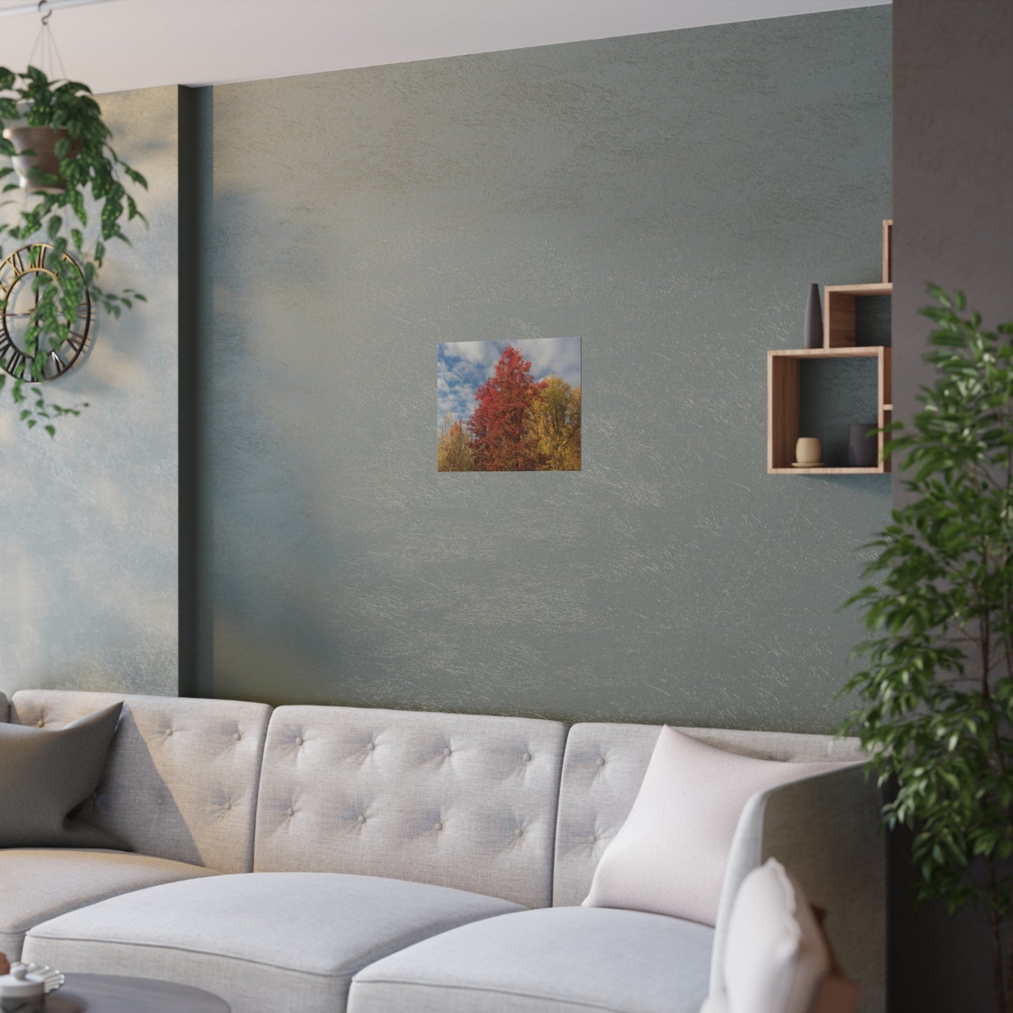 Autumn Sky Satin Posters