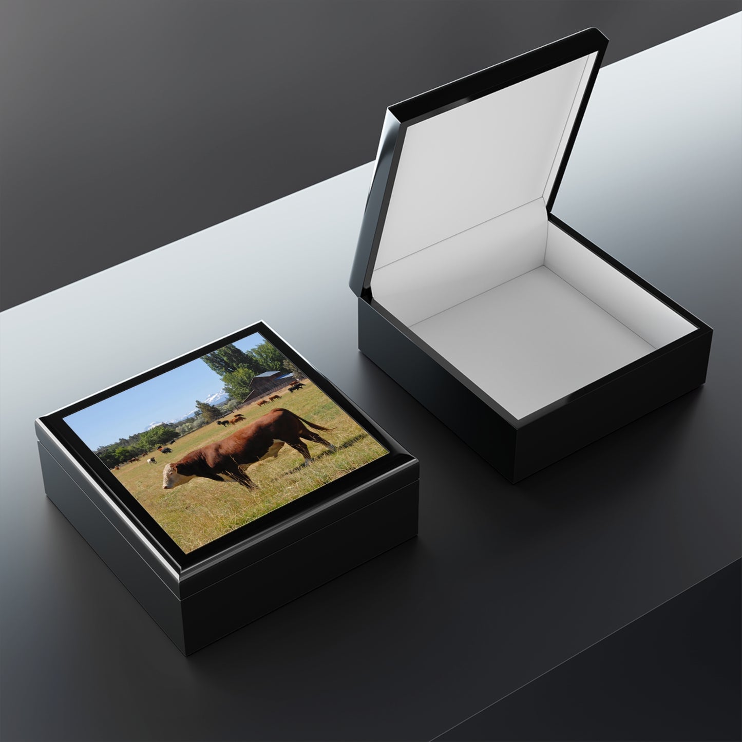 King Of The Pasture Jewelry Box ~ 7.24"