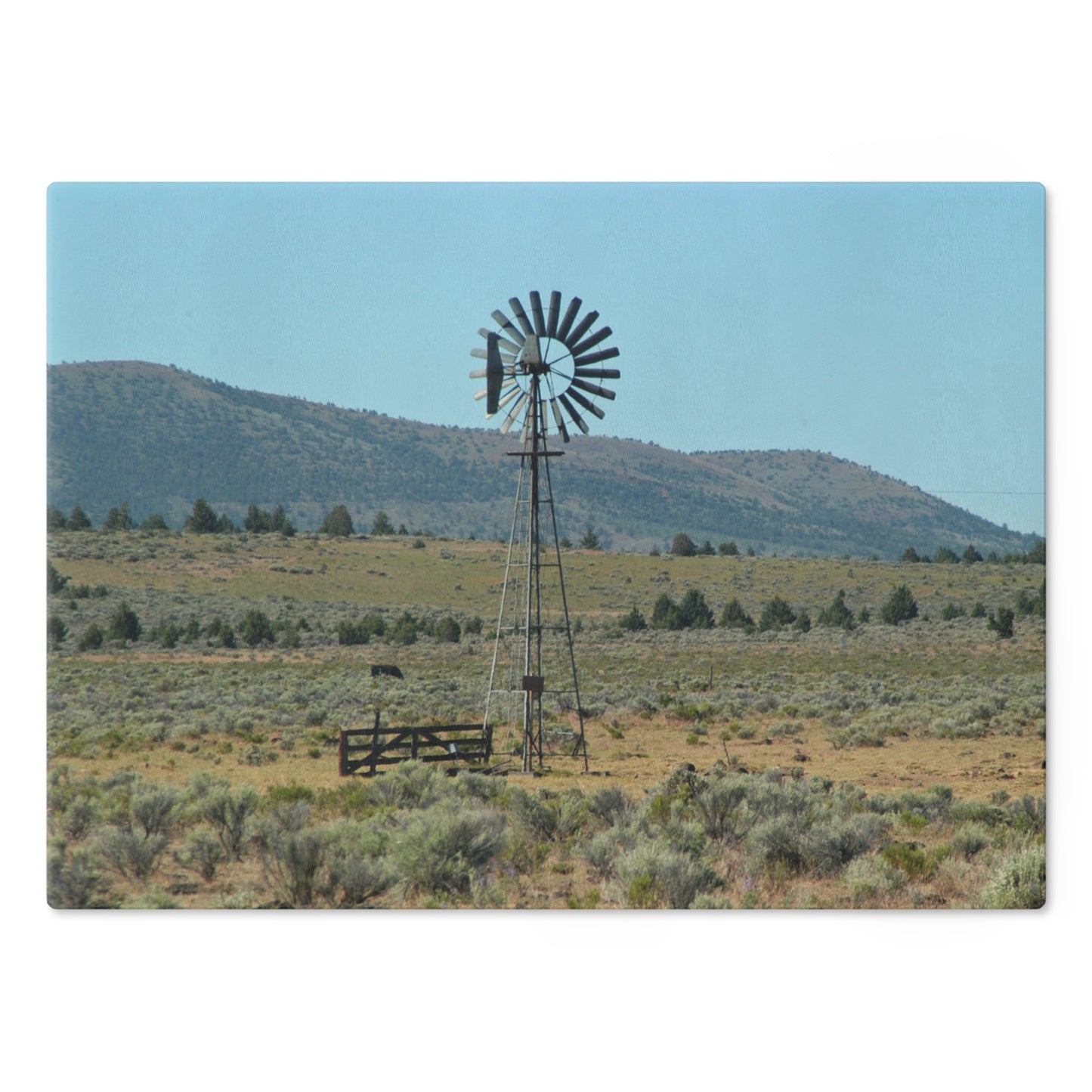 High Desert Windmill Cutting Board Dishwasher Safe