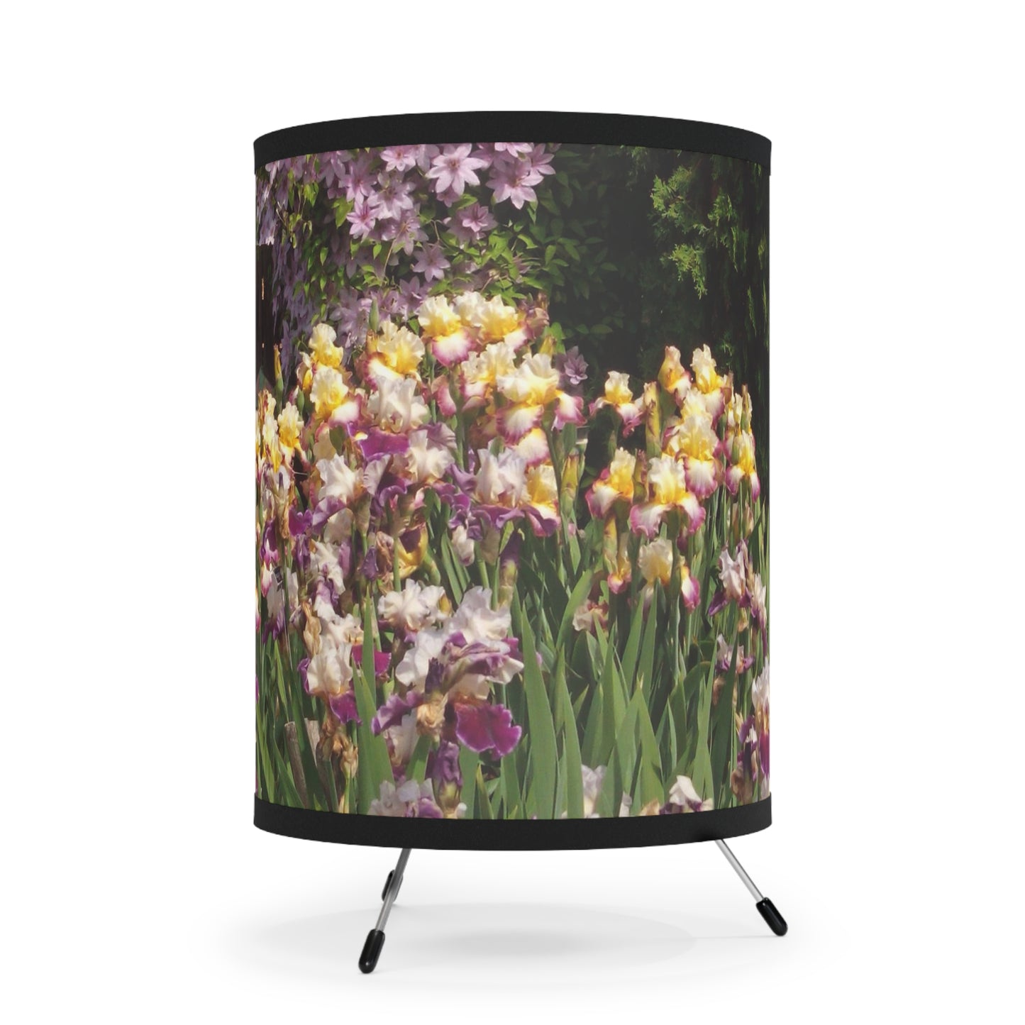 Sunny Iris Garden Tripod Lamp