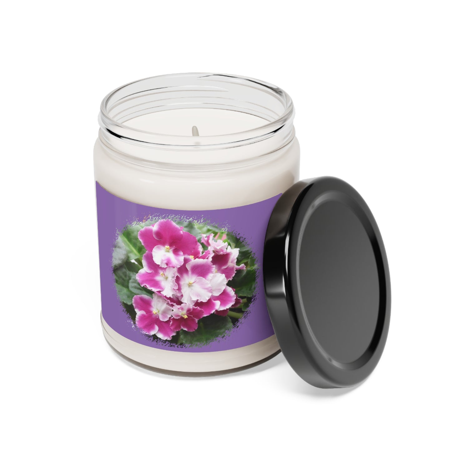 African Violet Scented Soy Candle, 9oz