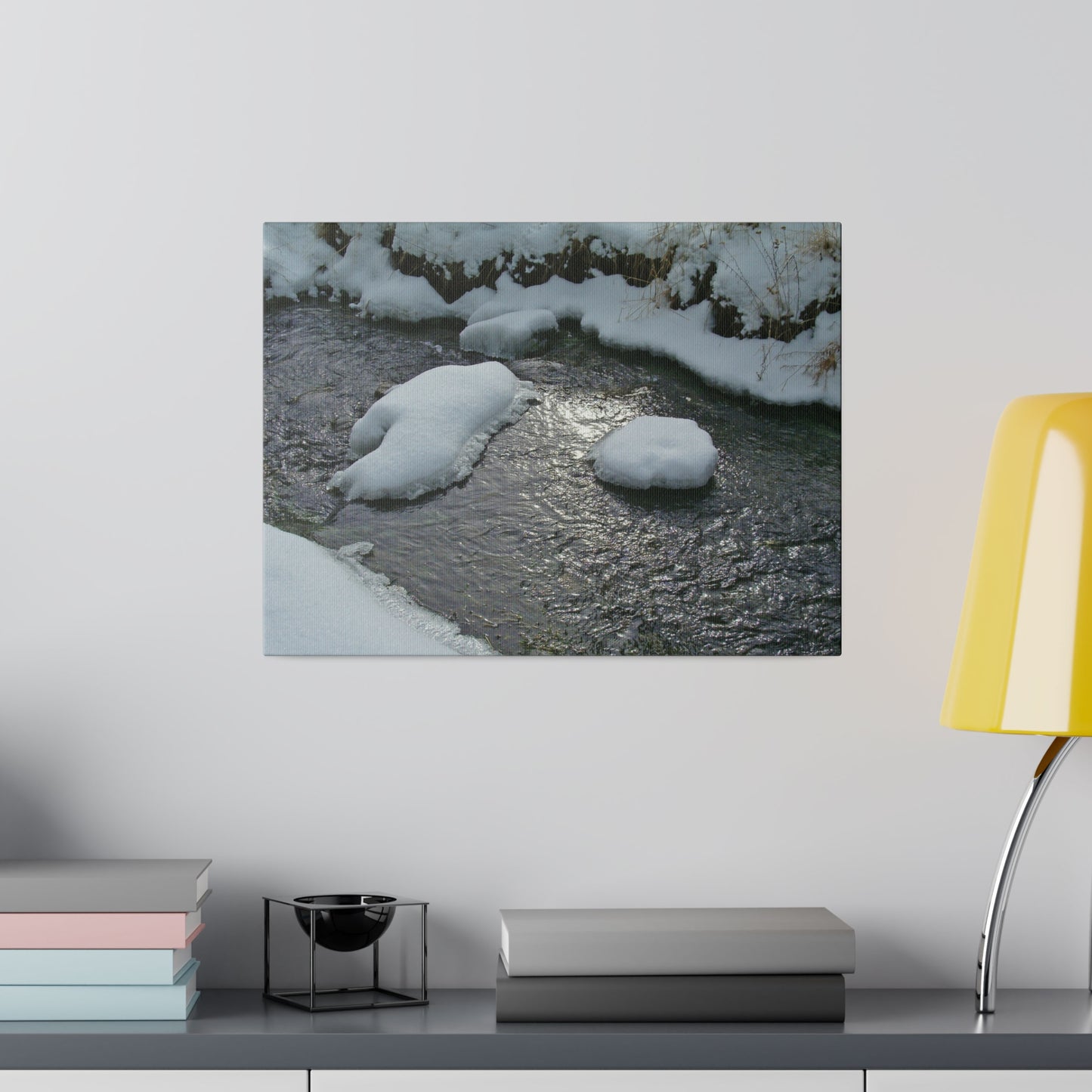 Winter Reflection Matte Canvas